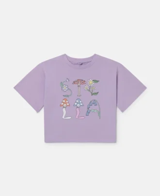 Stella Woodland Lettering Cropped T-Shirt