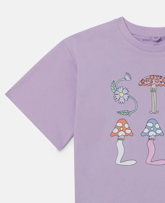 Stella Woodland Lettering Cropped T-Shirt