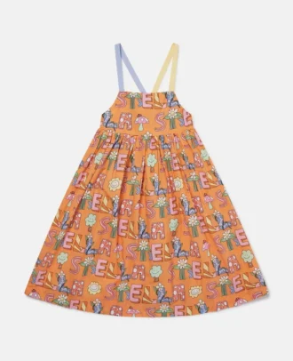 Stella Woodland Lettering Ärmelloses Kleid