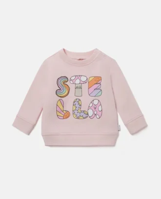Stella Woodland Sweatshirt mit Rundhalsausschnitt und Schriftzug