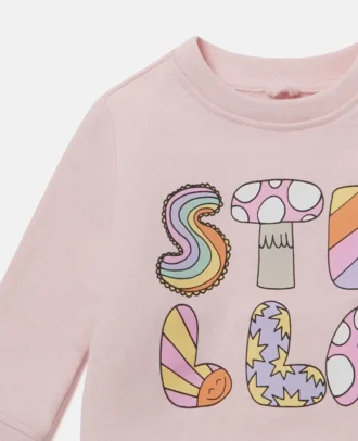 Stella Woodland Sweatshirt mit Rundhalsausschnitt und Schriftzug