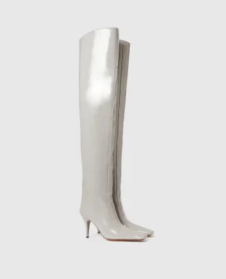 Stieflinge mit quadratischer Spitze und Stilettoabsatz