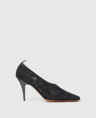 Stiletto-Pumps mit quadratischer Spitze und Spitze