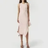 Strick-Maxikleid mit ausgestelltem Rock