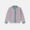 Strickjacke mit Wellenkante