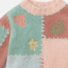 Strickpullover mit Rundhalsausschnitt und Stickerei