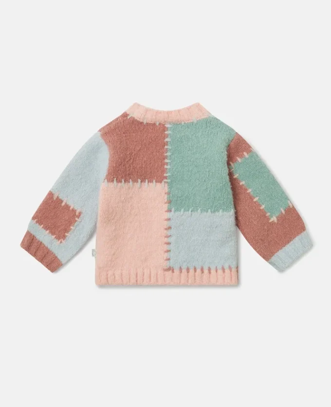 Strickpullover mit Rundhalsausschnitt und Stickerei