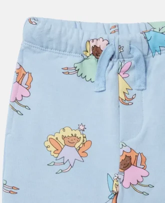 Sweathose mit Fairies-Print und Kordelzug