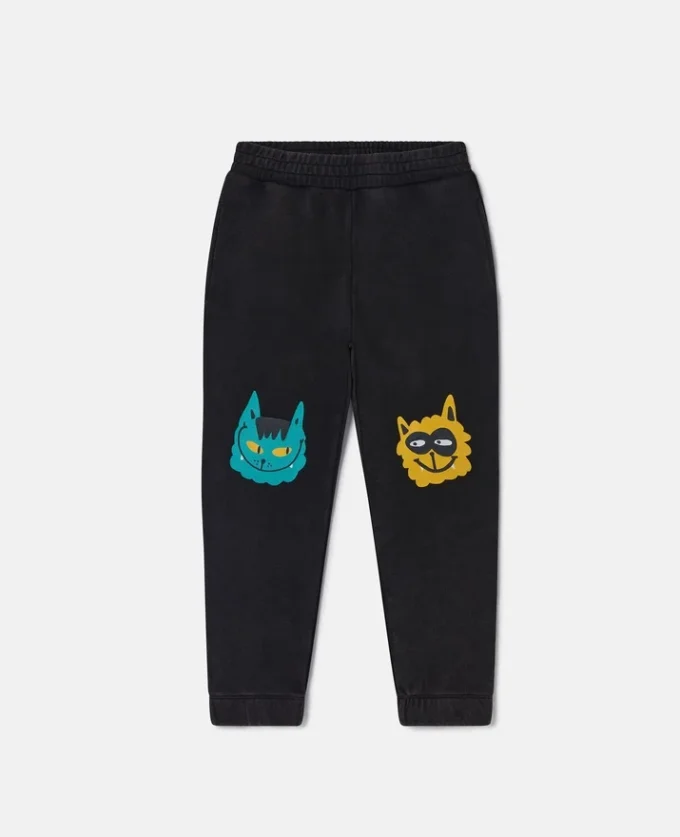 Sweathose mit Katzenmotiv