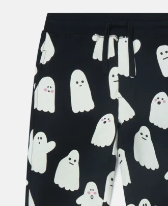 Sweathose mit Kordelzug und Geisterprint
