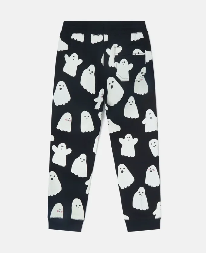 Sweathose mit Kordelzug und Geisterprint