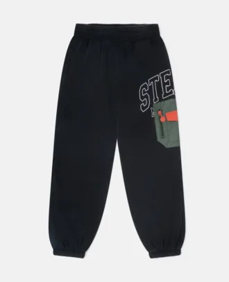 Sweathose mit Logo-Grafik und Kordelzug