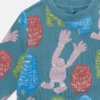 Sweathose mit Monster-Print und Kordelzug