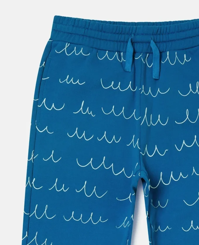 Sweathose mit Monster-Print und Kordelzug