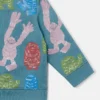 Sweathose mit Monster-Print und Kordelzug