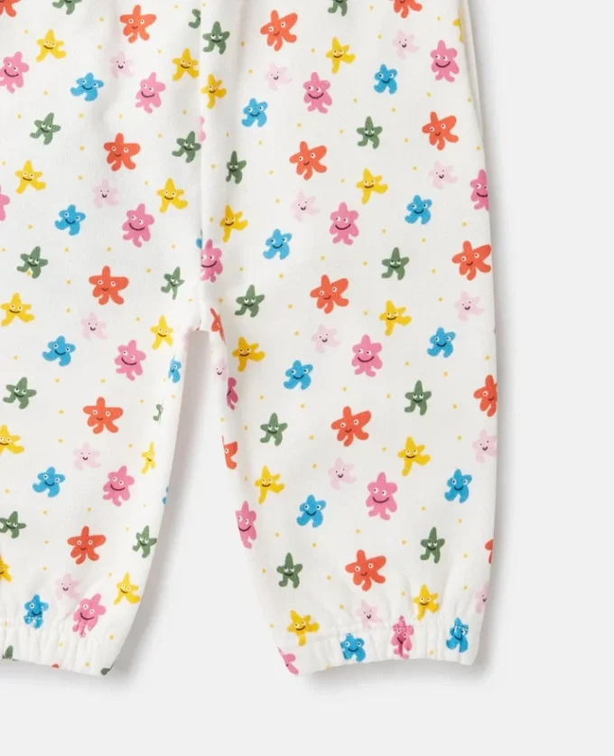 Sweathose mit Sternenprint und Kordelzug