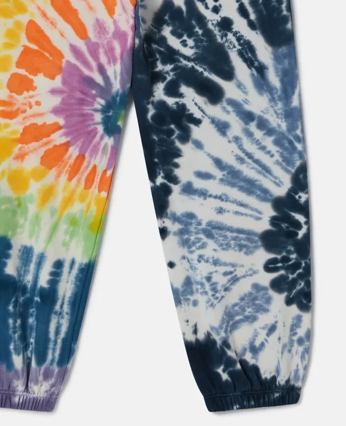 Sweathose mit Tie-Dye-Grafik