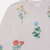 Sweatshirt mit Blumenstickerei