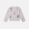 Sweatshirt mit Blumenstickerei