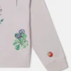 Sweatshirt mit Blumenstickerei
