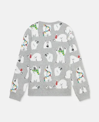 Sweatshirt mit Eisbären-Print