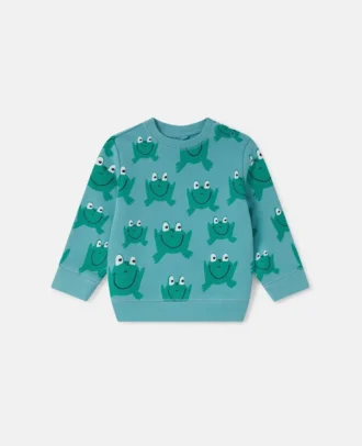 Sweatshirt mit Froschprint