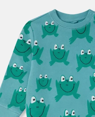 Sweatshirt mit Froschprint