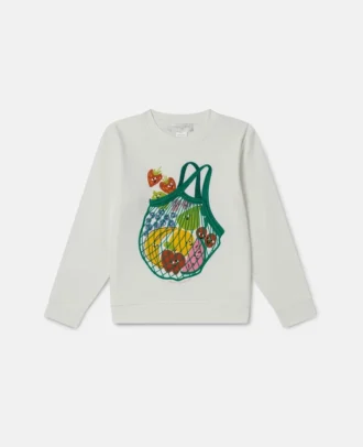Sweatshirt mit Fruchtnetz-Grafik