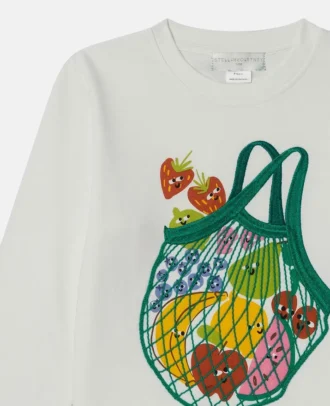 Sweatshirt mit Fruchtnetz-Grafik