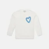 Sweatshirt mit Graffiti-Herz-Print