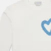 Sweatshirt mit Graffiti-Herz-Print
