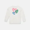 Sweatshirt mit Graffiti-Herz-Print