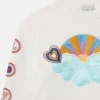 Sweatshirt mit „I Love You”-Stickerei