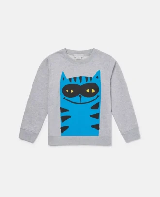 Sweatshirt mit Katzenmotiv