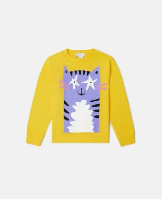 Sweatshirt mit Katzenmotiv