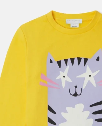 Sweatshirt mit Katzenmotiv