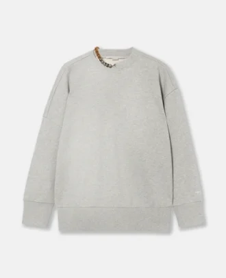 Sweatshirt mit Kettenverzierung