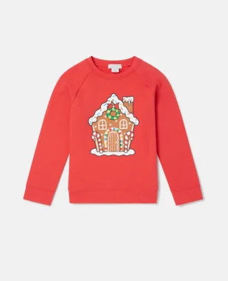 Sweatshirt mit Lebkuchenhaus-Motiv