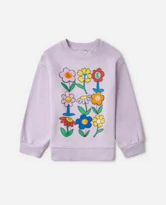 Sweatshirt mit Rundhalsausschnitt und Blumenprint