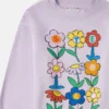Sweatshirt mit Rundhalsausschnitt und Blumenprint