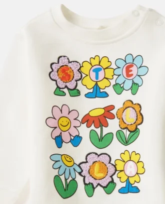 Sweatshirt mit Rundhalsausschnitt und Blumenprint