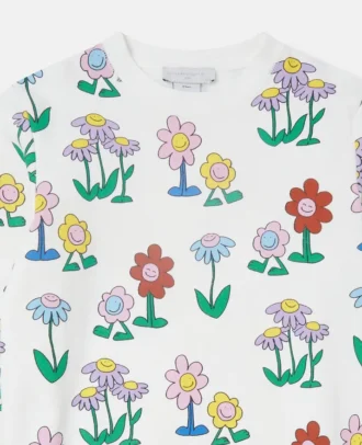 Sweatshirt mit Rundhalsausschnitt und Blumenprint