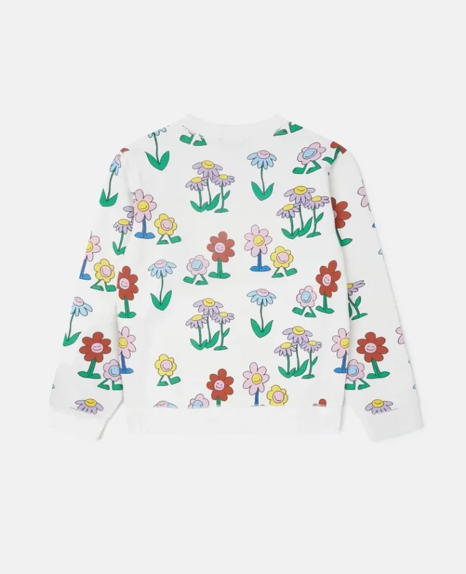 Sweatshirt mit Rundhalsausschnitt und Blumenprint