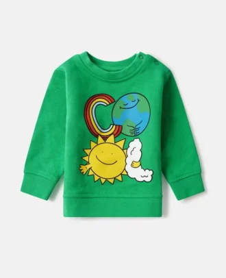 Sweatshirt mit Rundhalsausschnitt und Earth Friends-Grafik