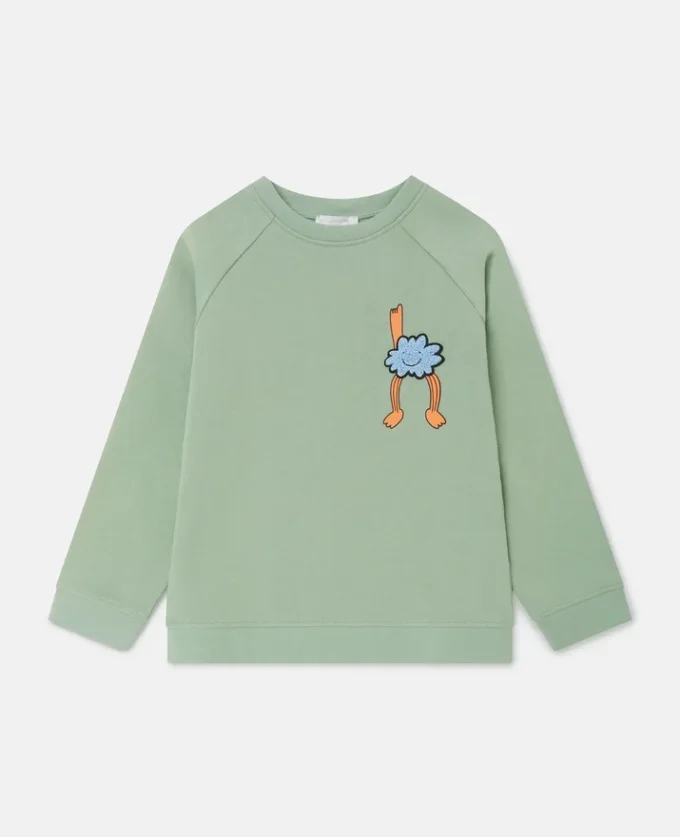 Sweatshirt mit Rundhalsausschnitt und Earth Friends-Grafik