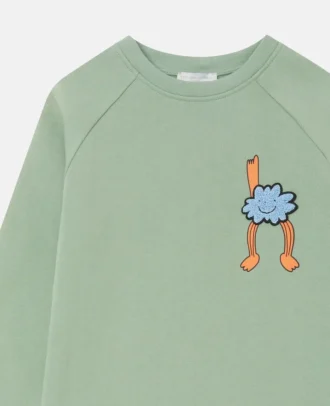 Sweatshirt mit Rundhalsausschnitt und Earth Friends-Grafik