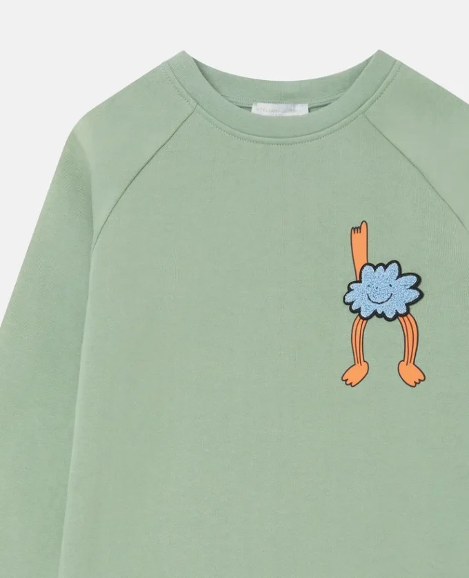 Sweatshirt mit Rundhalsausschnitt und Earth Friends-Grafik