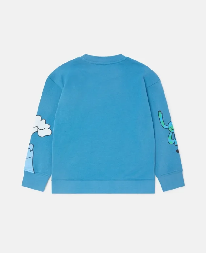 Sweatshirt mit Rundhalsausschnitt und Earth Friends-Grafik