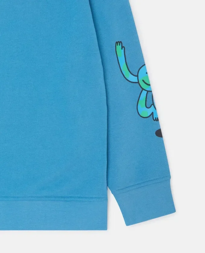 Sweatshirt mit Rundhalsausschnitt und Earth Friends-Grafik