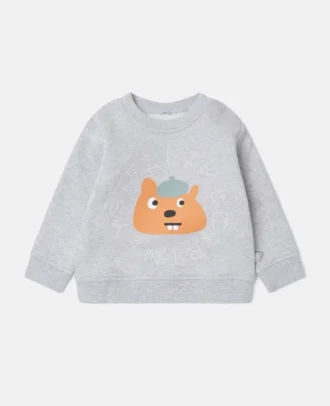 Sweatshirt mit Rundhalsausschnitt und Eichhörnchen-Grafik